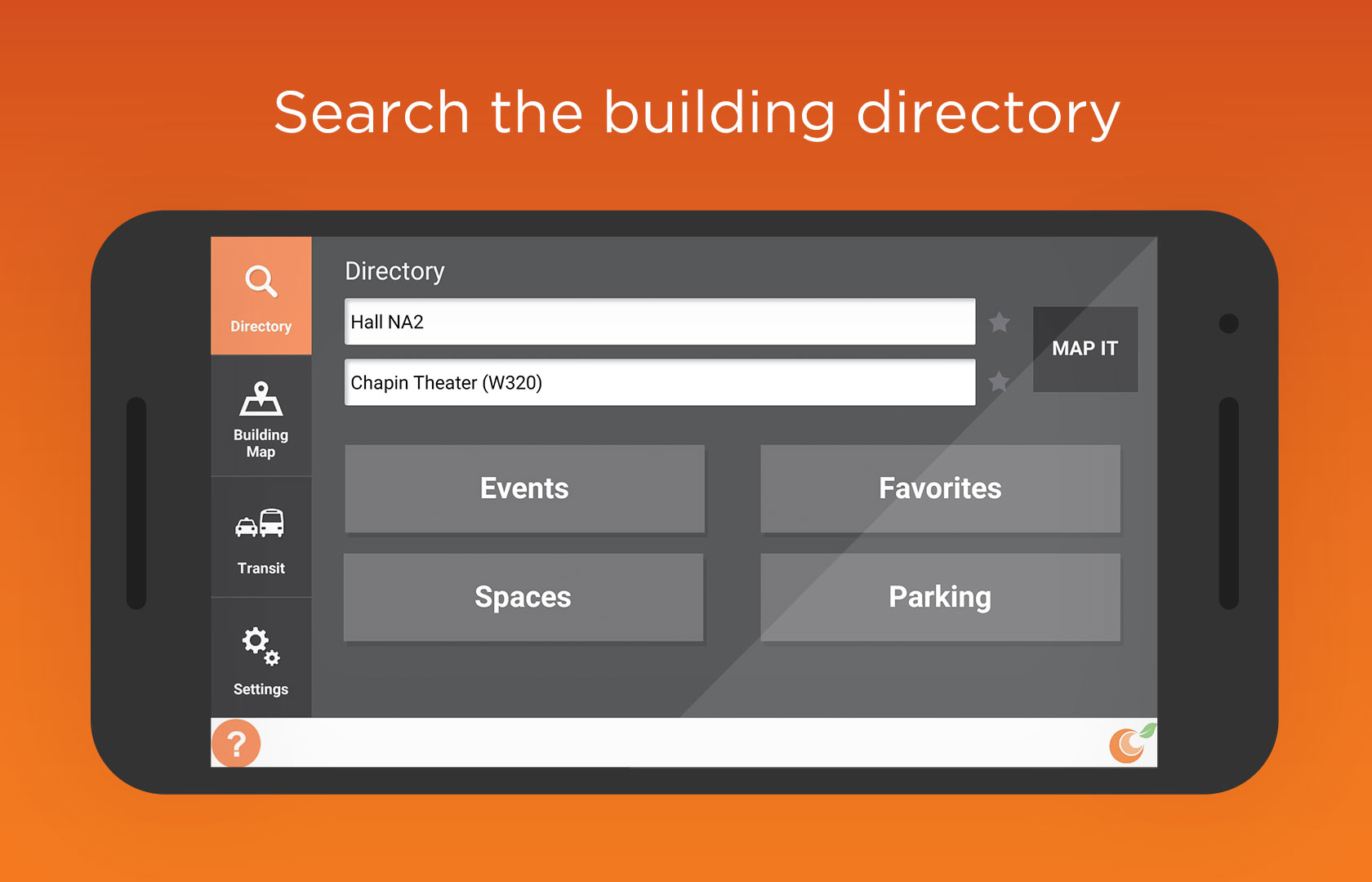 Search the building directory